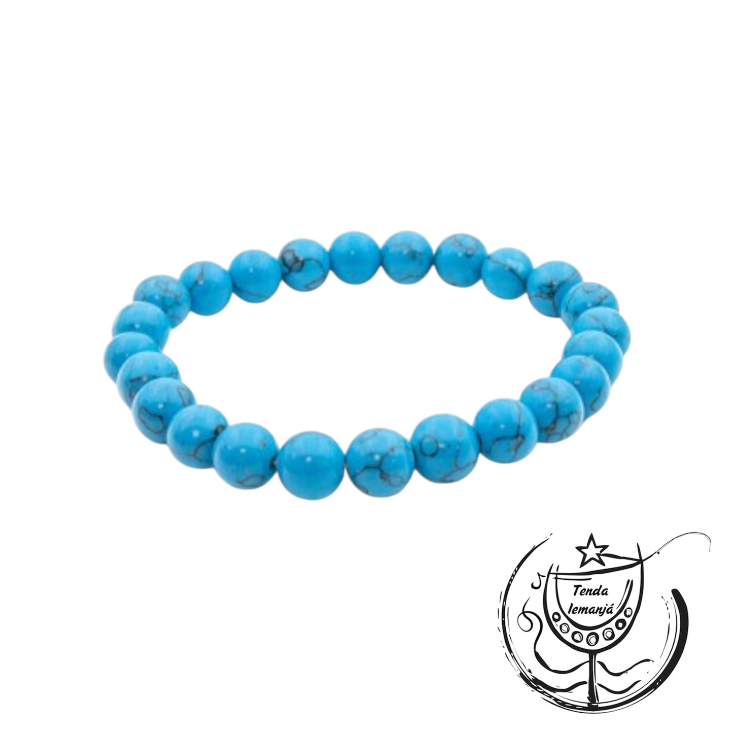 Pulseira - Howlita - 8mm