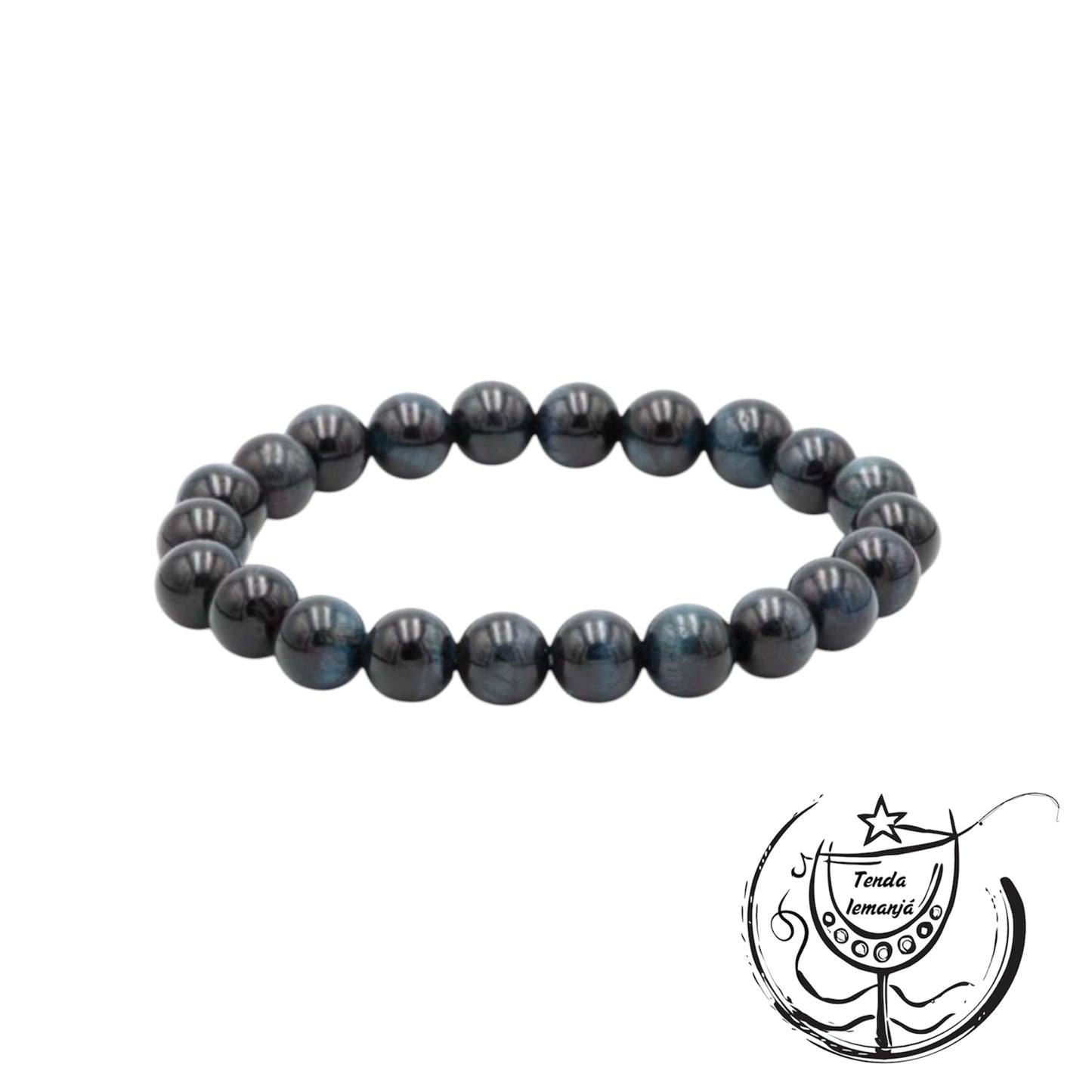 Pulseira - Obsidiana Azul - 8mm
