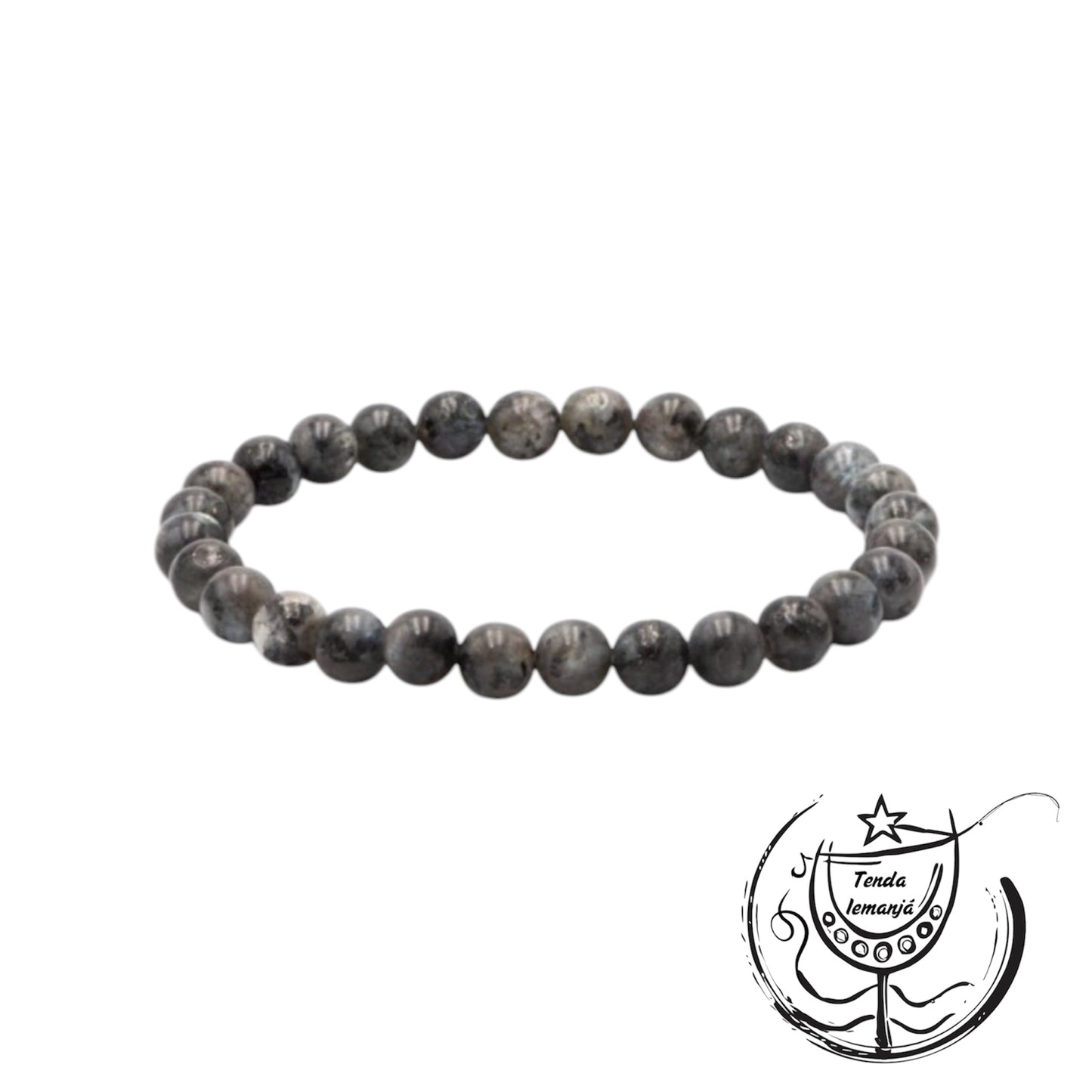 Pulseira - Labradorite Negra - 6mm
