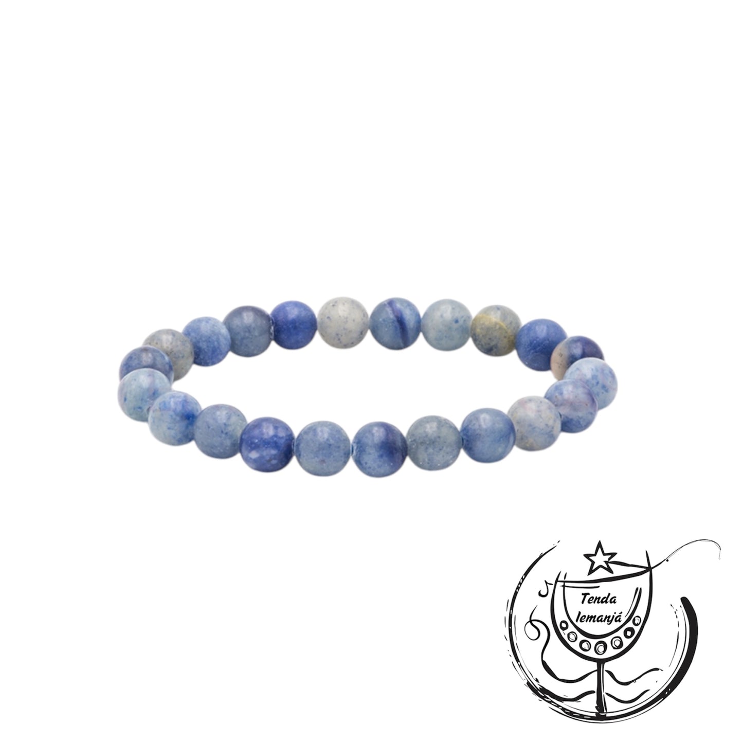 Pulseira - Quartzo Azul - 8mm