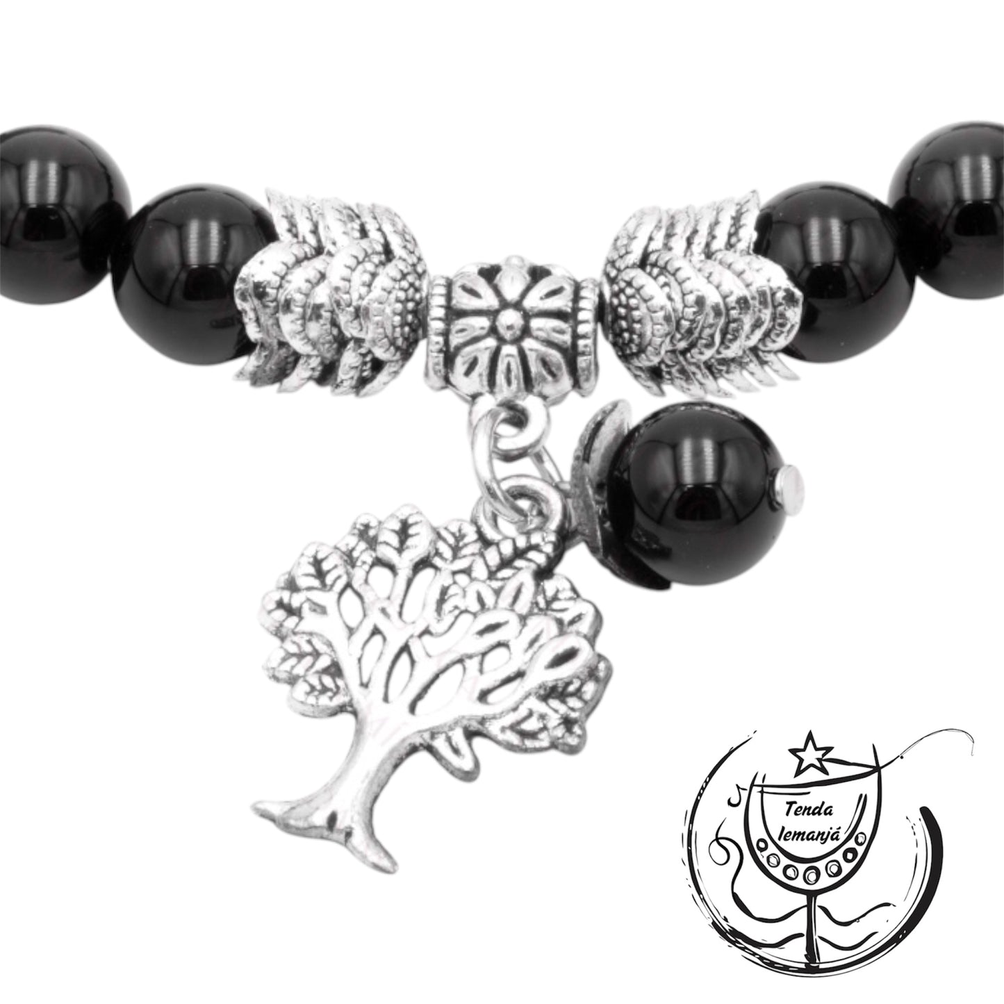 Pulseira - Ajustável Onix Árvore