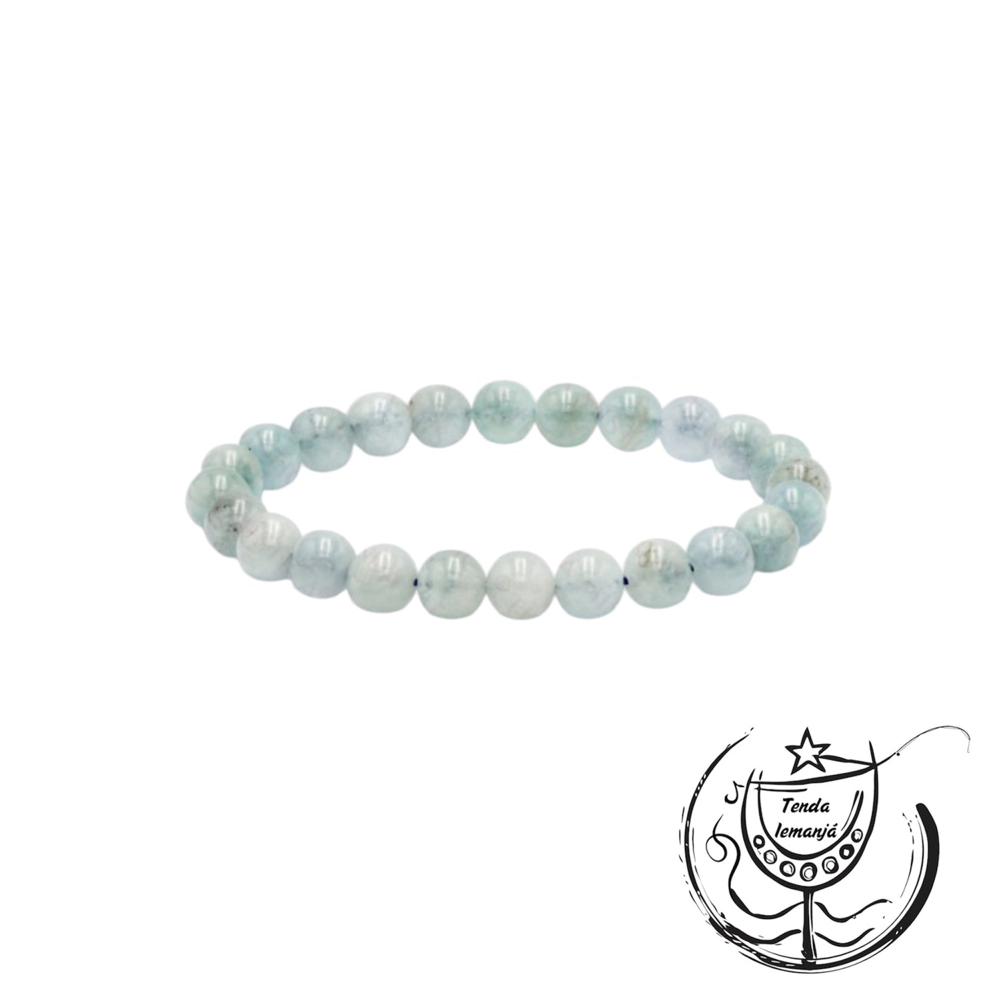 Pulseira - Água Marinha - 8mm