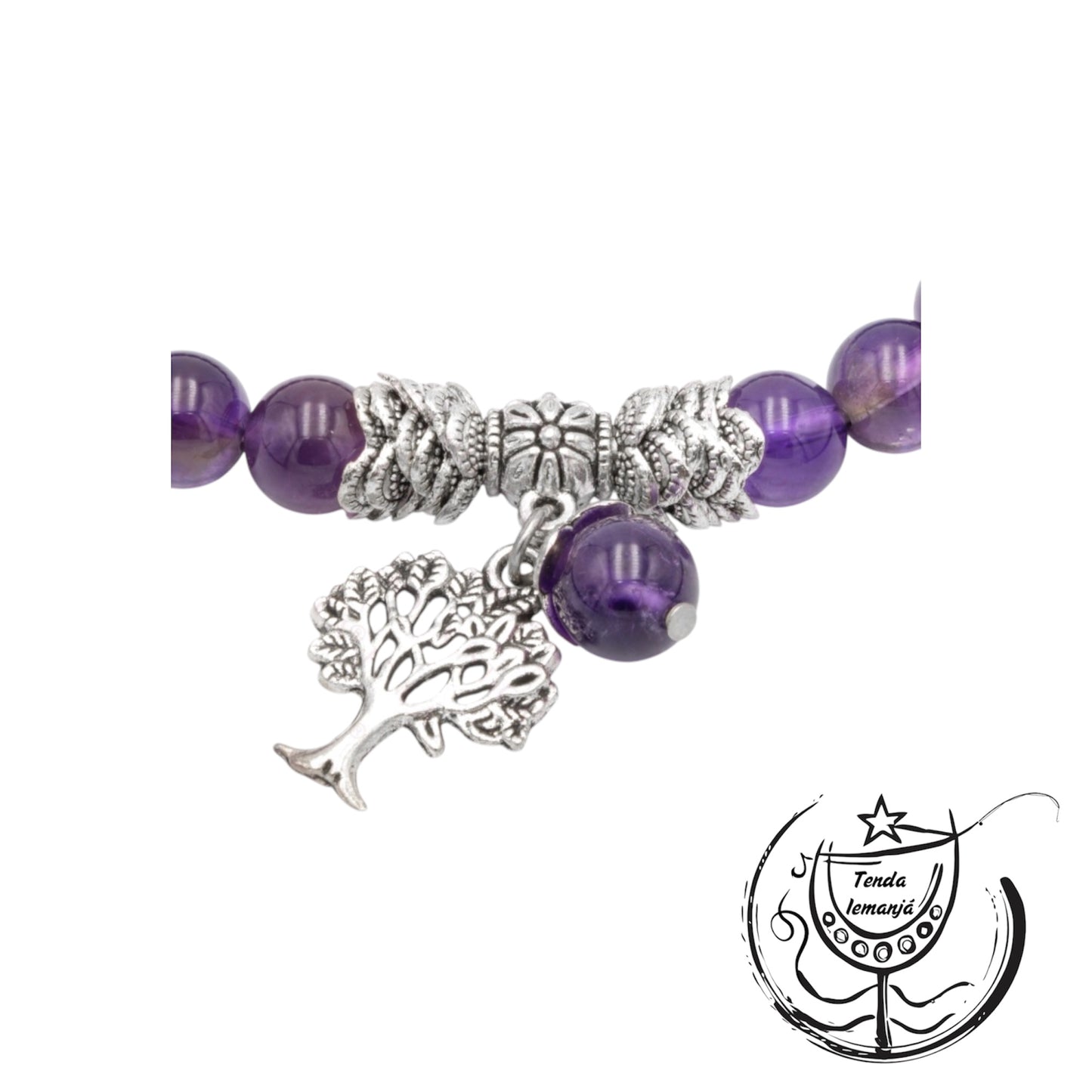 Pulseira - Ajustável Ametista Árvore