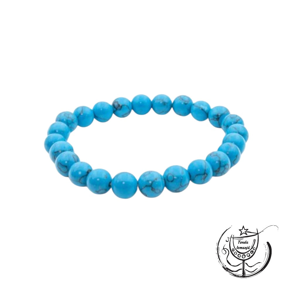 Pulseira - Howlite Turquesa - 8mm