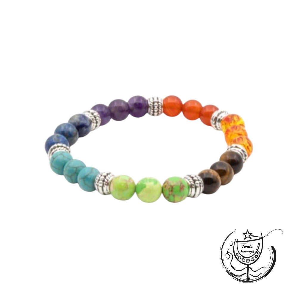 Pulseira Chakras 7x3 - 8mm