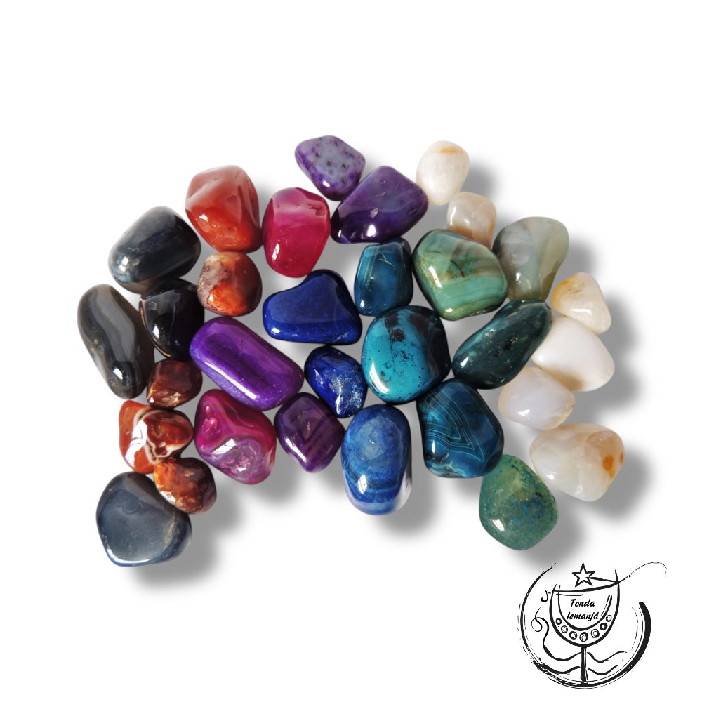 Pedra - Mix Ágata Média Polida (unidade)