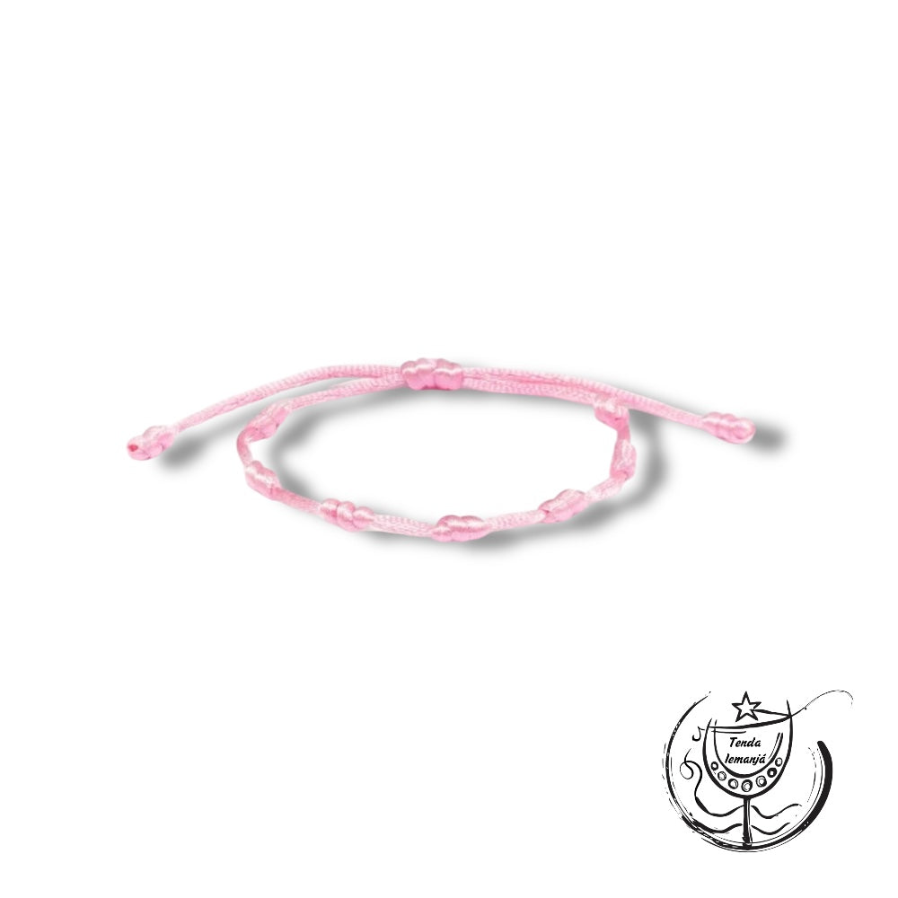 Pulseira - 7 Nós Rosa
