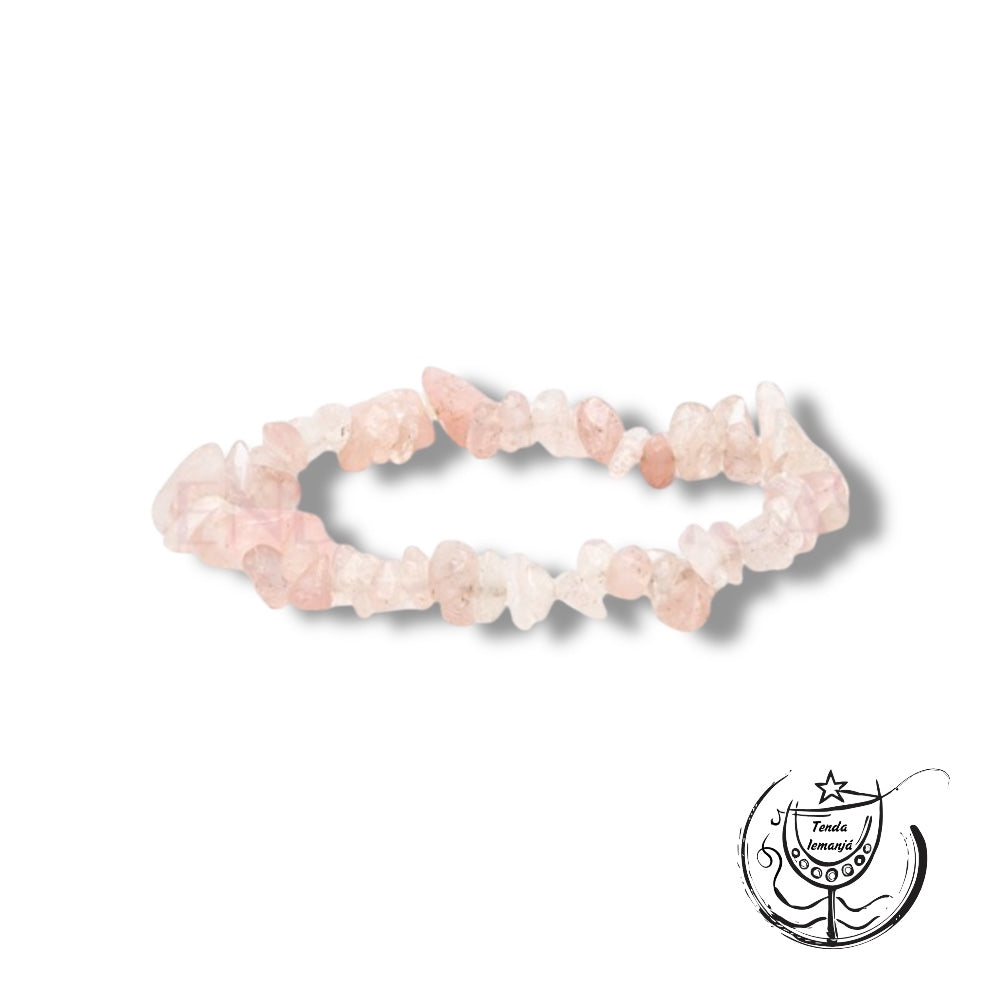 Pulseira Chips - Quartzo Rosa