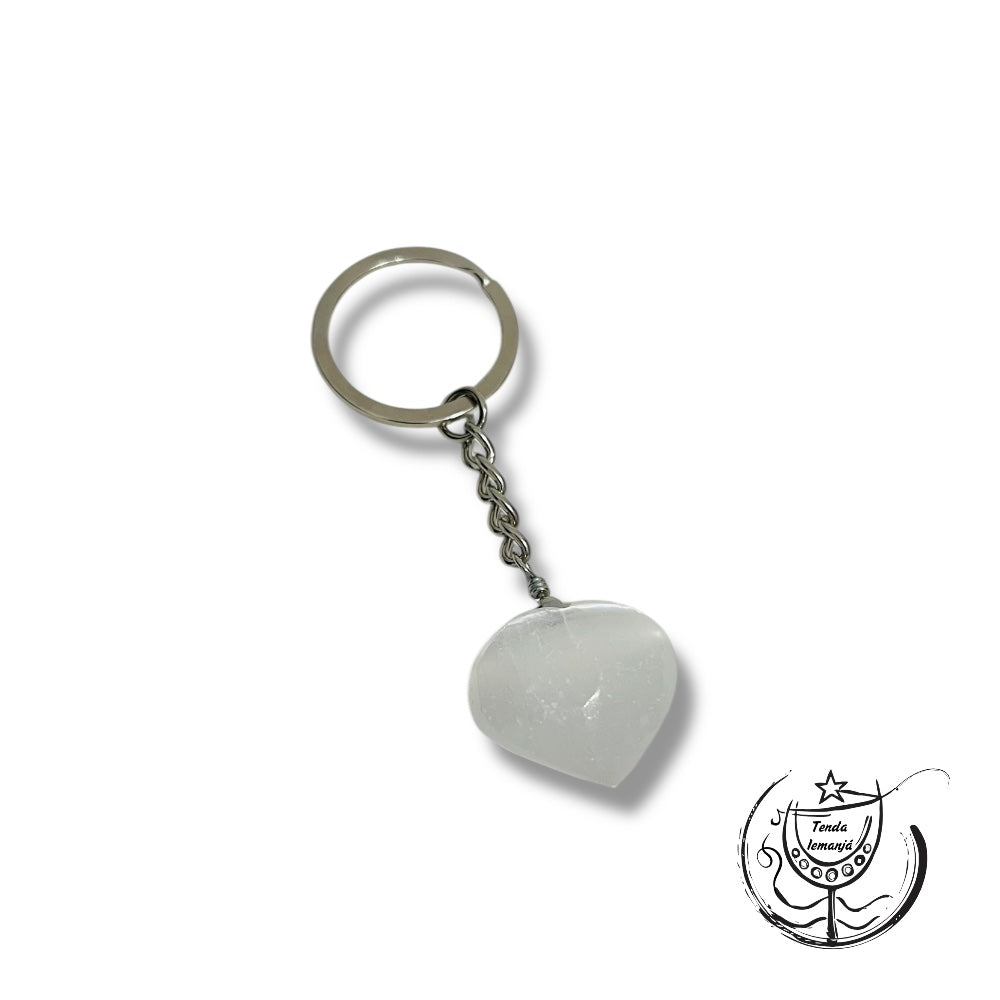 Porta Chaves - Coração Selenite