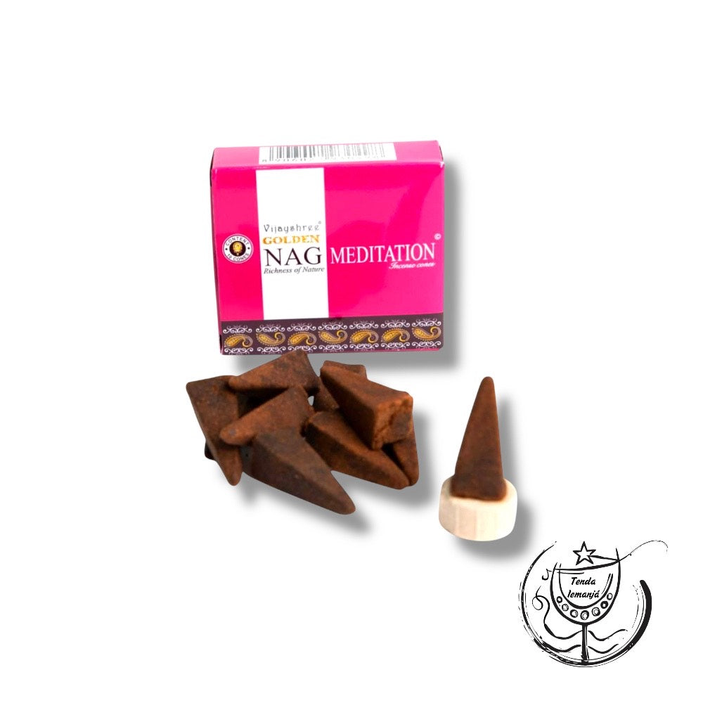 Incenso Cone - Golden - NAG MEDITATION