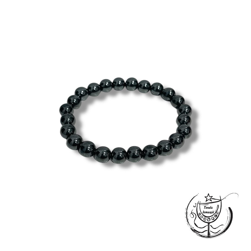 Pulseira - HEMATITE 8mm