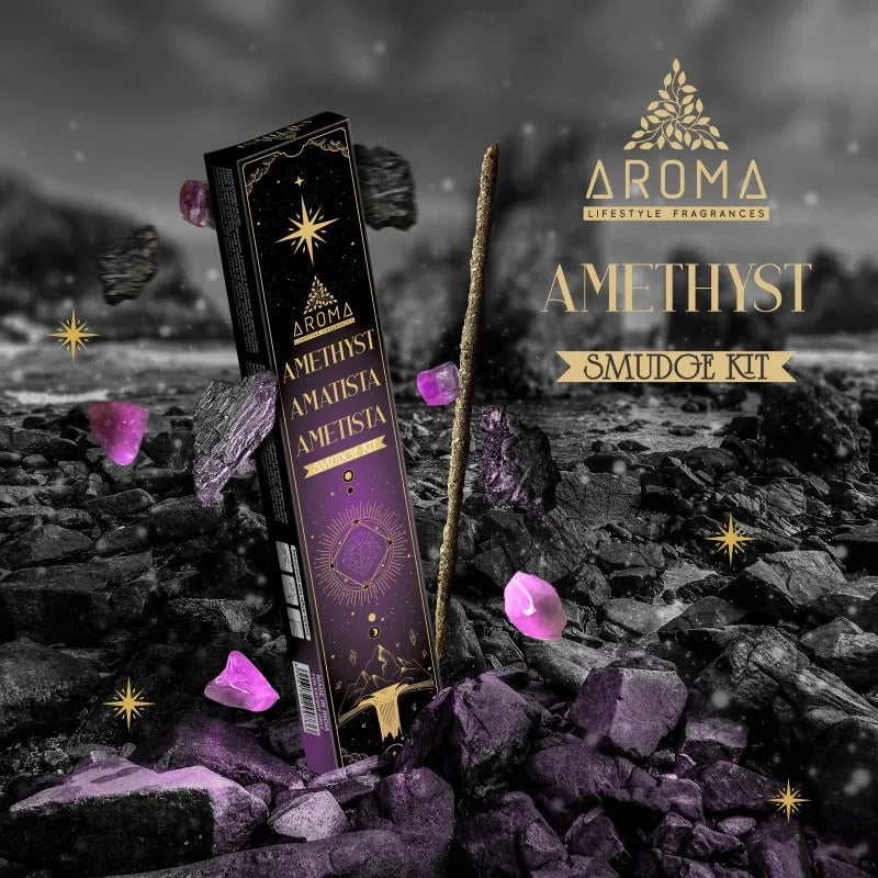 AROMA - Incenso de Ametista de Crista