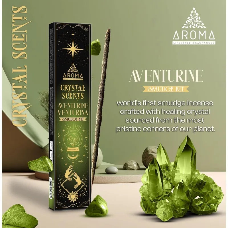 AROMA - Incenso de Aventurina de Cristal