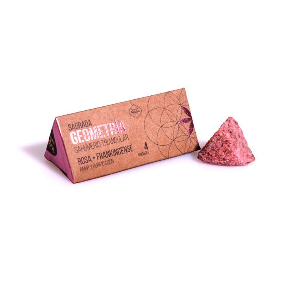 Incenso Triangular Geometria Sagrada Madre - Rosas & Frankincense