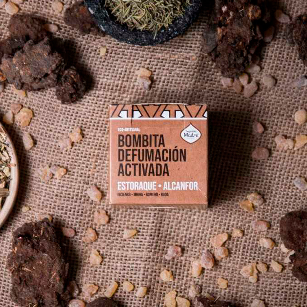 Bombitas Defumação Ativada Estoraque e Cânfora - Sagrada Madre