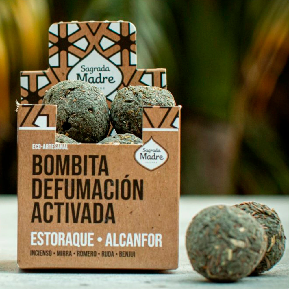 Bombitas Defumação Ativada Estoraque e Cânfora - Sagrada Madre