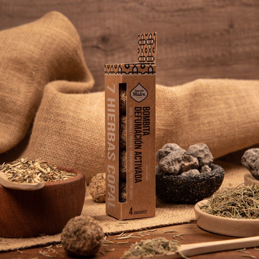 Bombitas Defumação Ativada 7 Ervas e Copal - Sagrada Madre