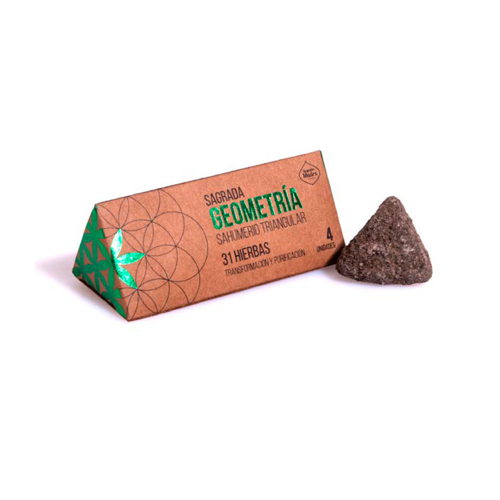 Incenso Triangular Geometria Sagrada Madre - 31 Ervas