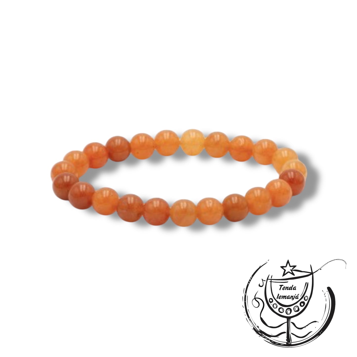 Pulseira - Aventurina Laranja - 6mm
