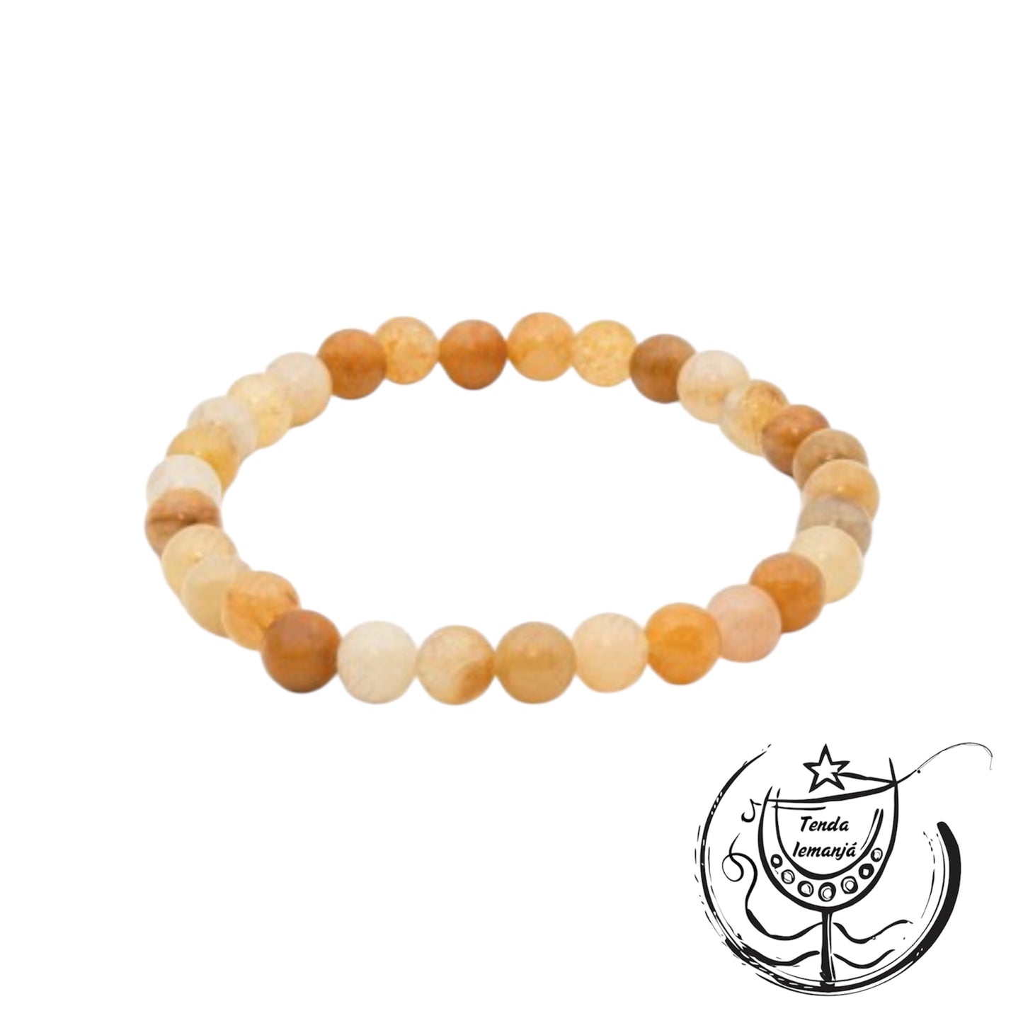 Pulseira - Jaspe Amarelo - 6mm