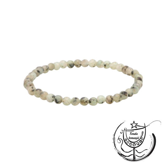 Pulseira - Jaspe Kiwi - 4mm