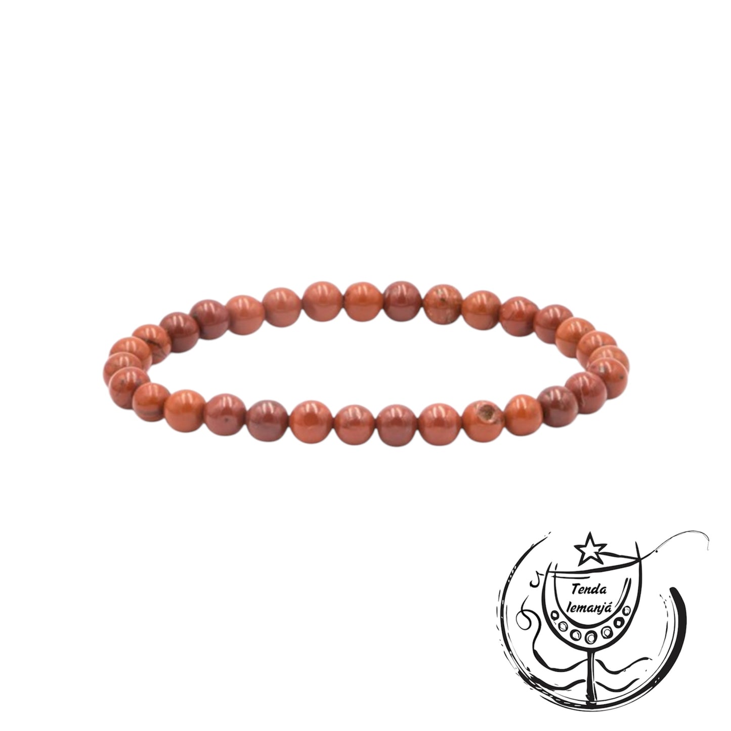 Pulseira - Jaspe Vermelha - 4mm