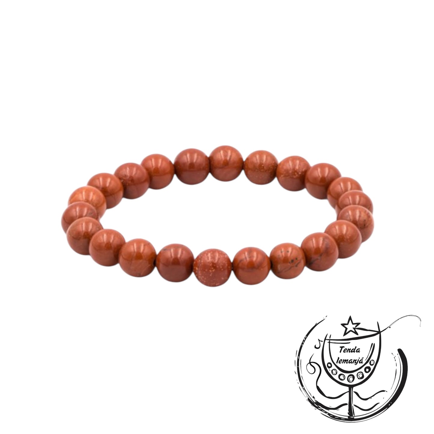 Pulseira - Jaspe Vermelha - 8mm