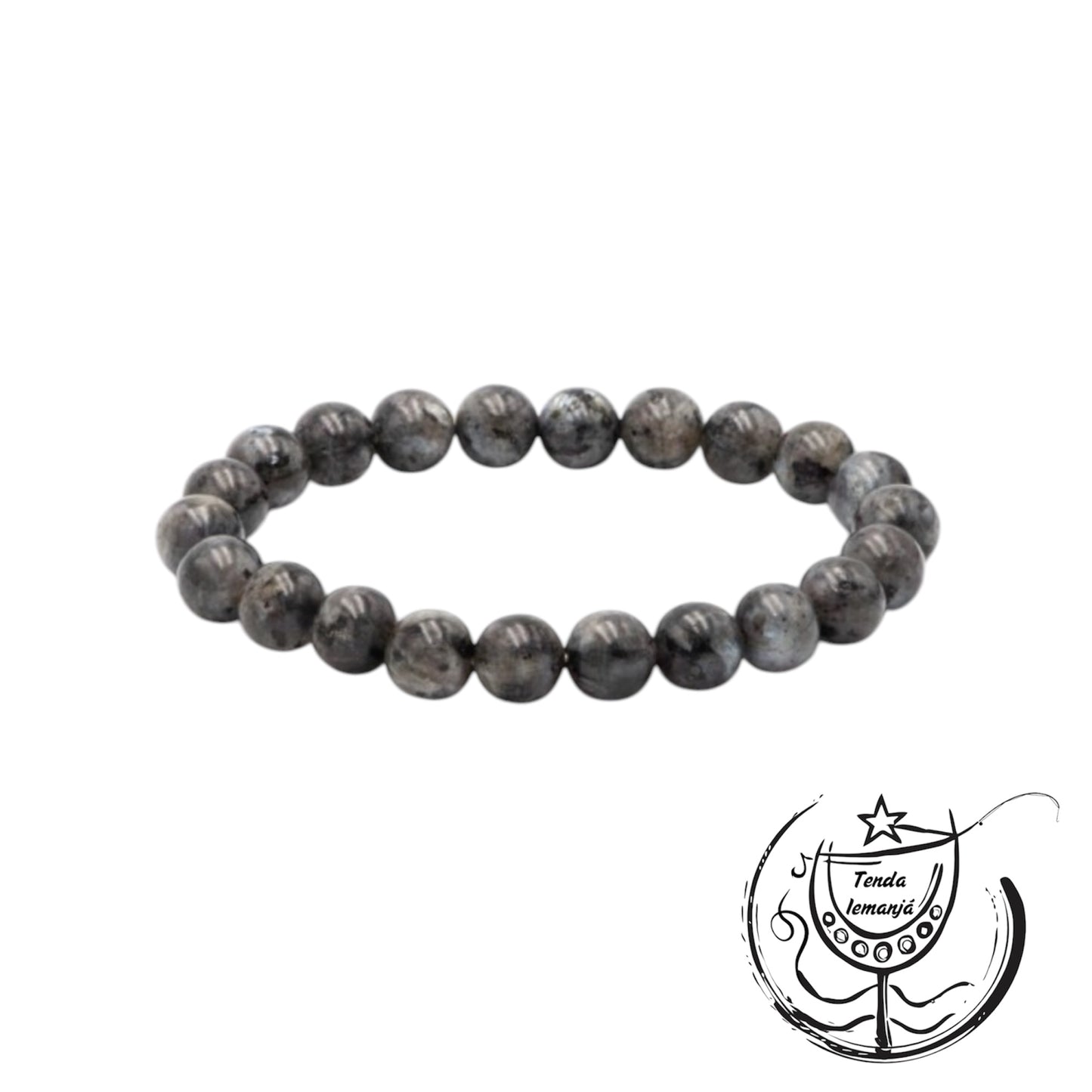 Pulseira - Labradorite Negra - 8mm