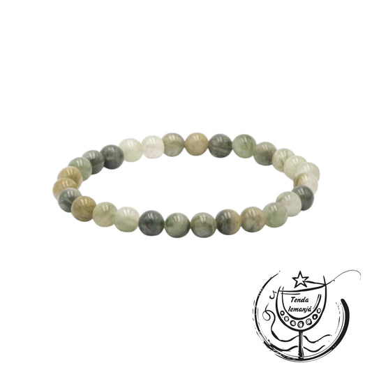 Pulseira - Labradorite Verde - 6mm