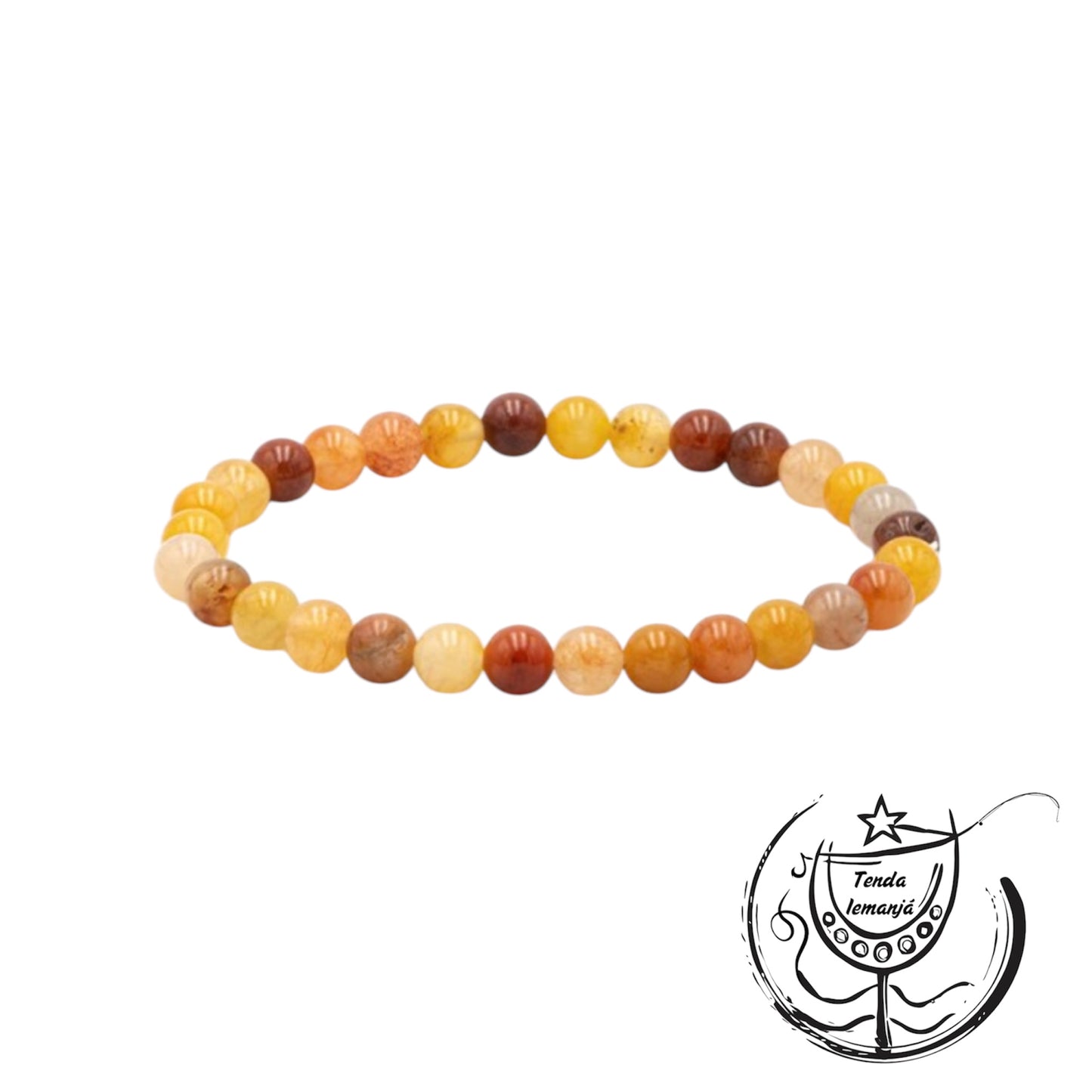 Pulseira - Quartzo Hematóide - 6mm