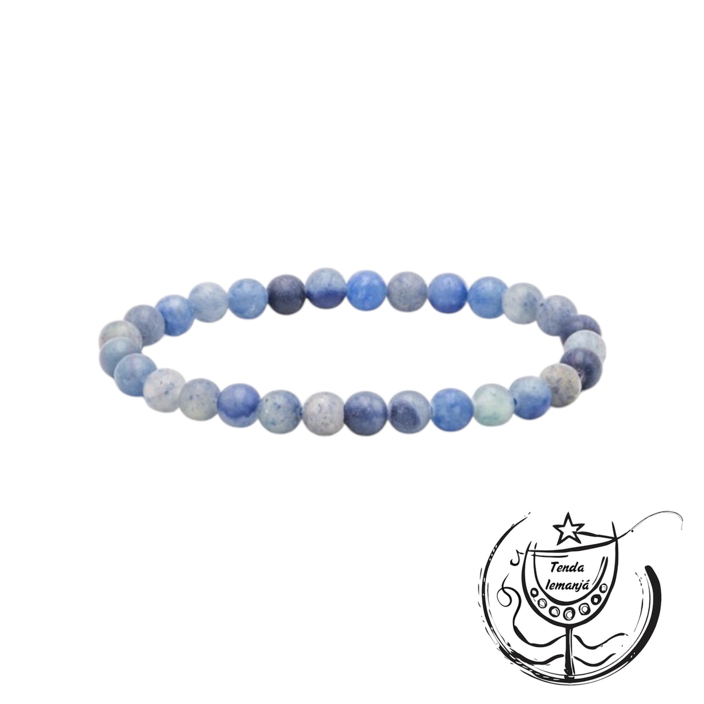 Pulseira - Quartzo Azul - 6mm