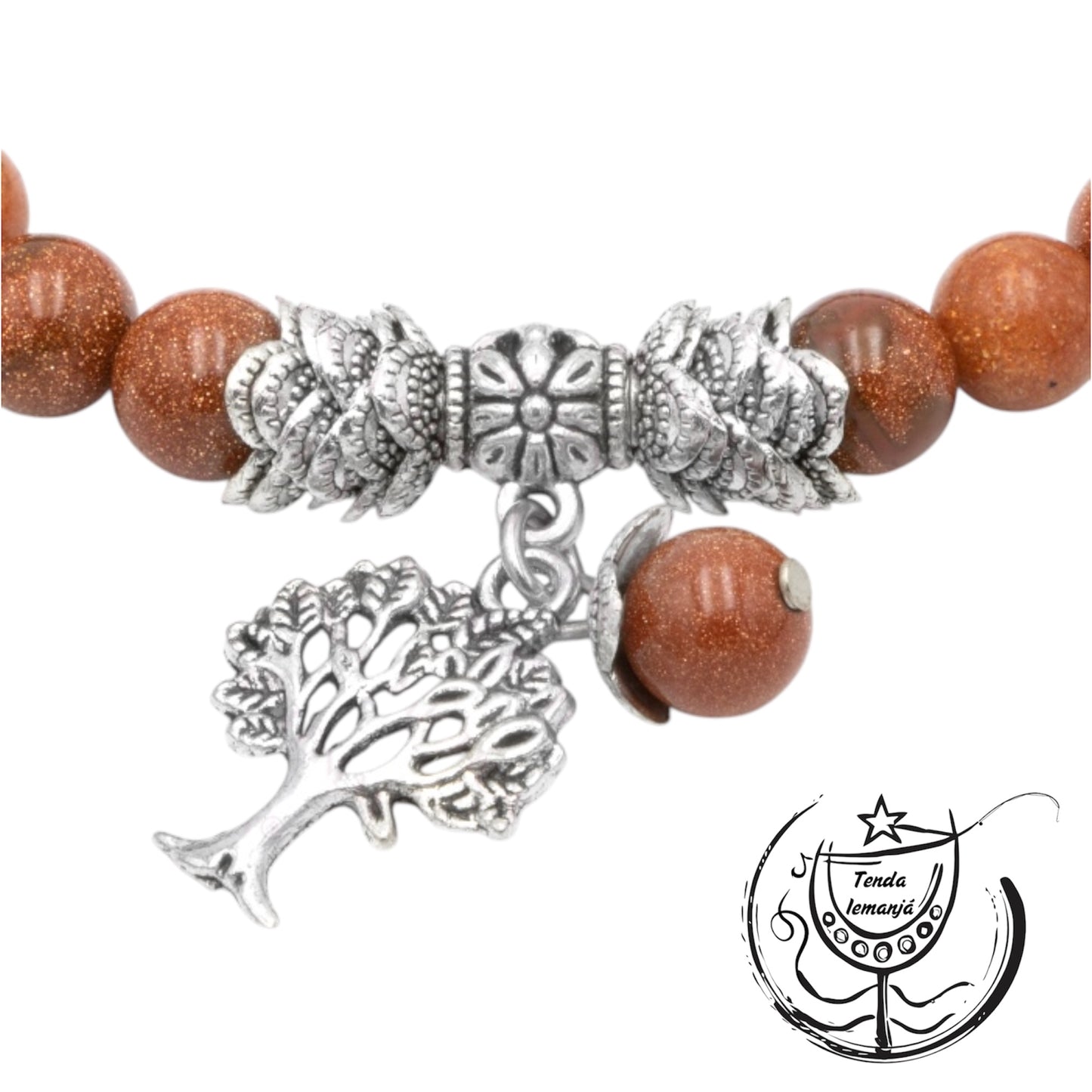Pulseira - Sol Árvore da Vida 8mm
