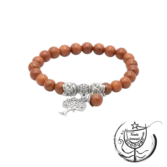 Pulseira - Sol Árvore da Vida 8mm