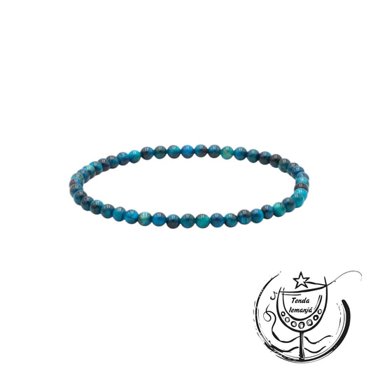 Pulseira - Olho de Tigre Azul (Claro) - 4mm