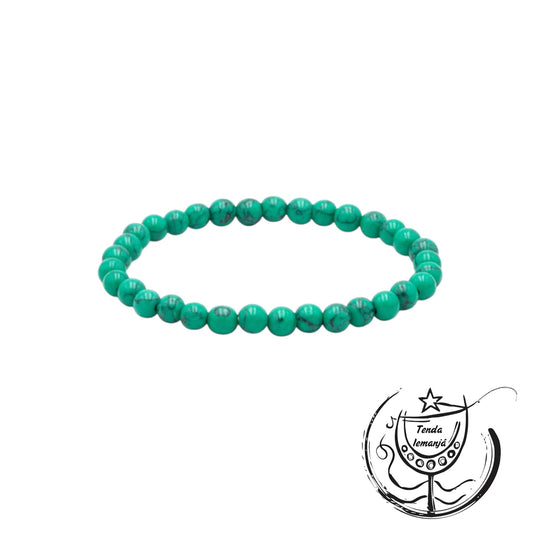 Pulseira - Howlite Verde - 6mm