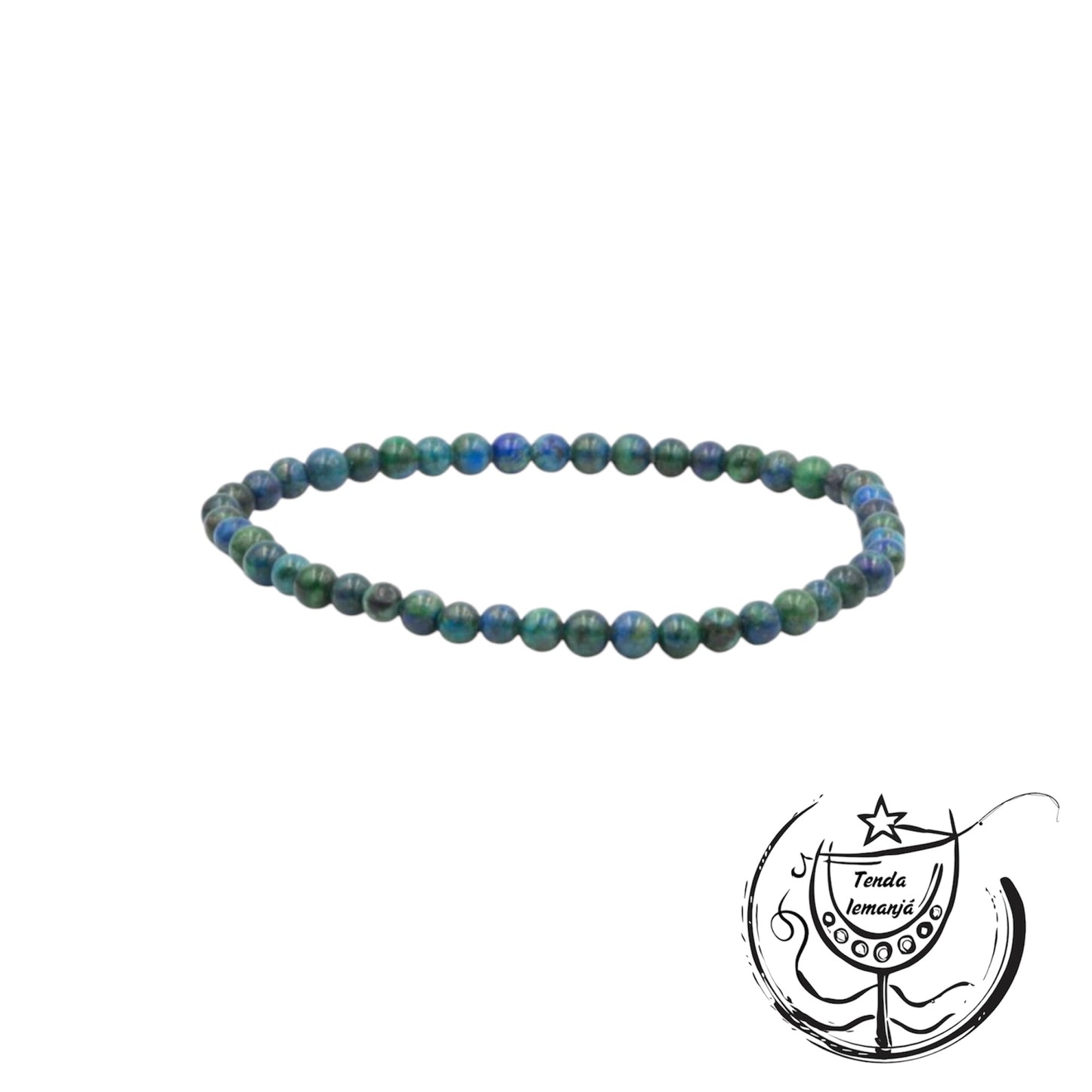 Pulseira - Azurite & Amazonite - 6mm
