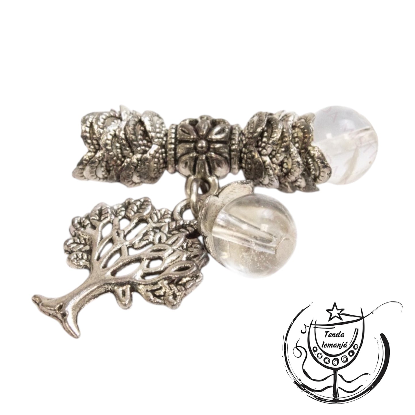 Pulseira - Quartzo Cristal Árvore da Vida