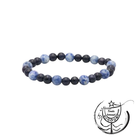 Pulseira - Proteção Crianças Sodalite & Estrela
