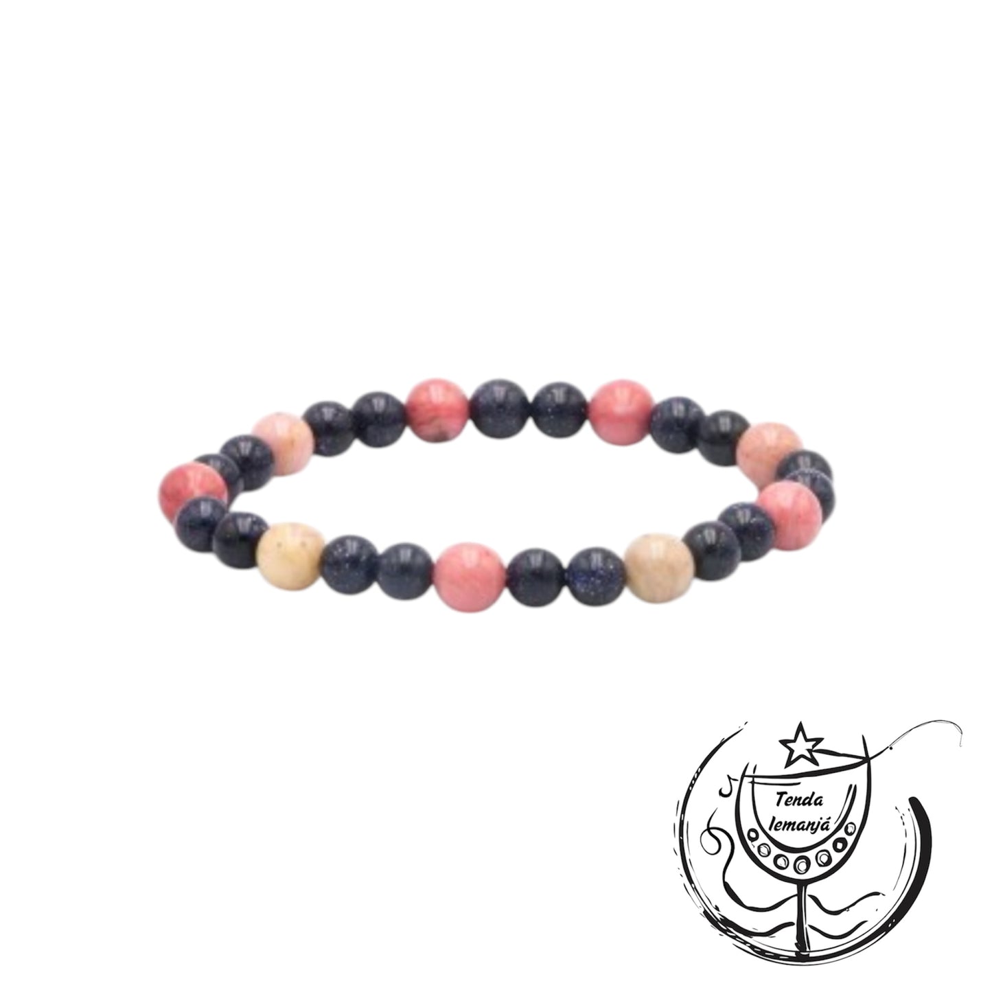 Pulseira - Proteção Crianças Rodocrosite & Estrela