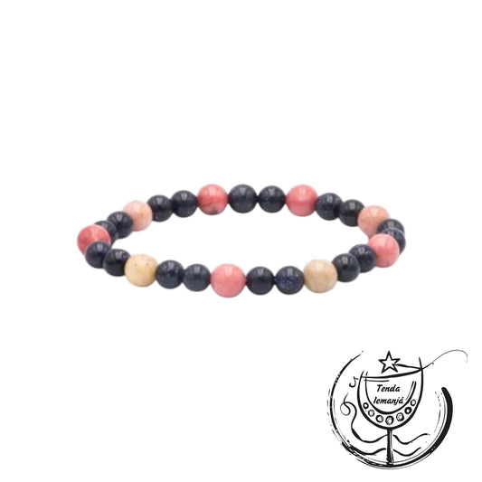 Pulseira - Proteção Crianças Rodocrosite & Estrela