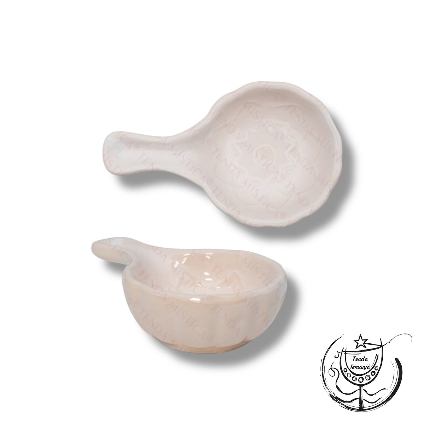 Queimador Cerâmica Mandala Branco