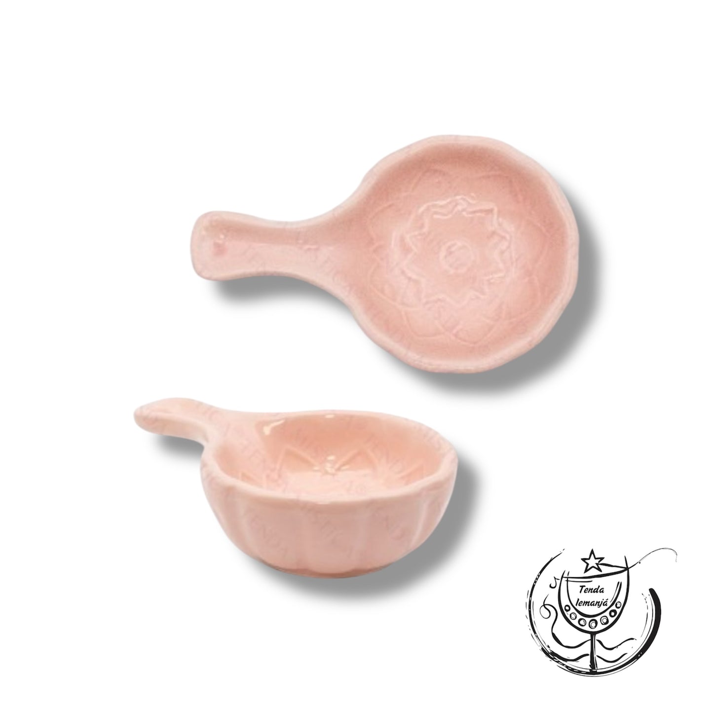 Queimador Cerâmica Mandala Rosa