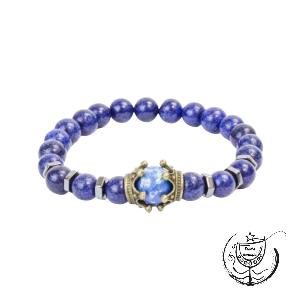 Pulseira - Real Lápis Lazúli - 8mm