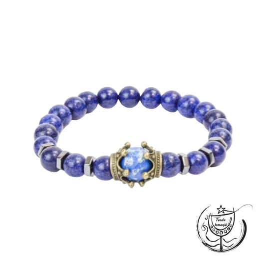 Pulseira - Real Lápis Lazúli - 8mm