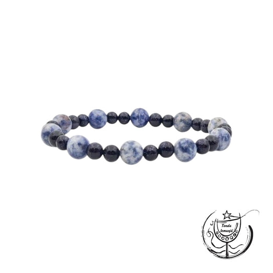 Pulseira - 2 Correntes Protetoras - Sodalite & Estrela