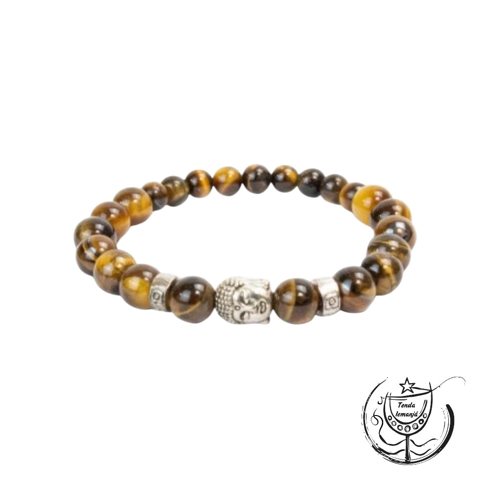 Pulseira - Buddha Olho de Tigre