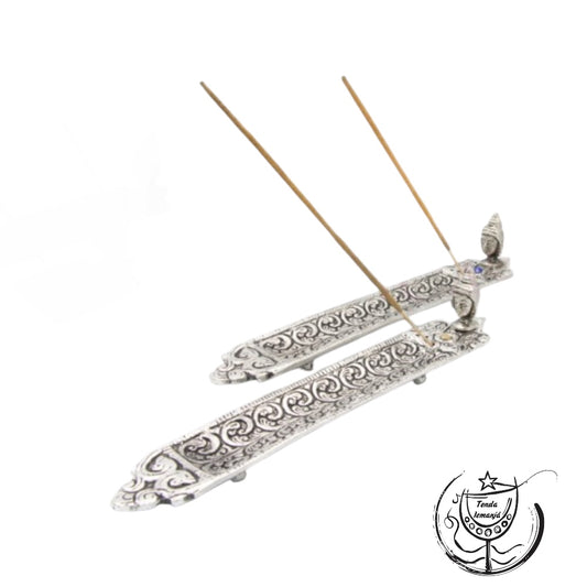 Incensário Alumínio Tábua Cabeça Buddha