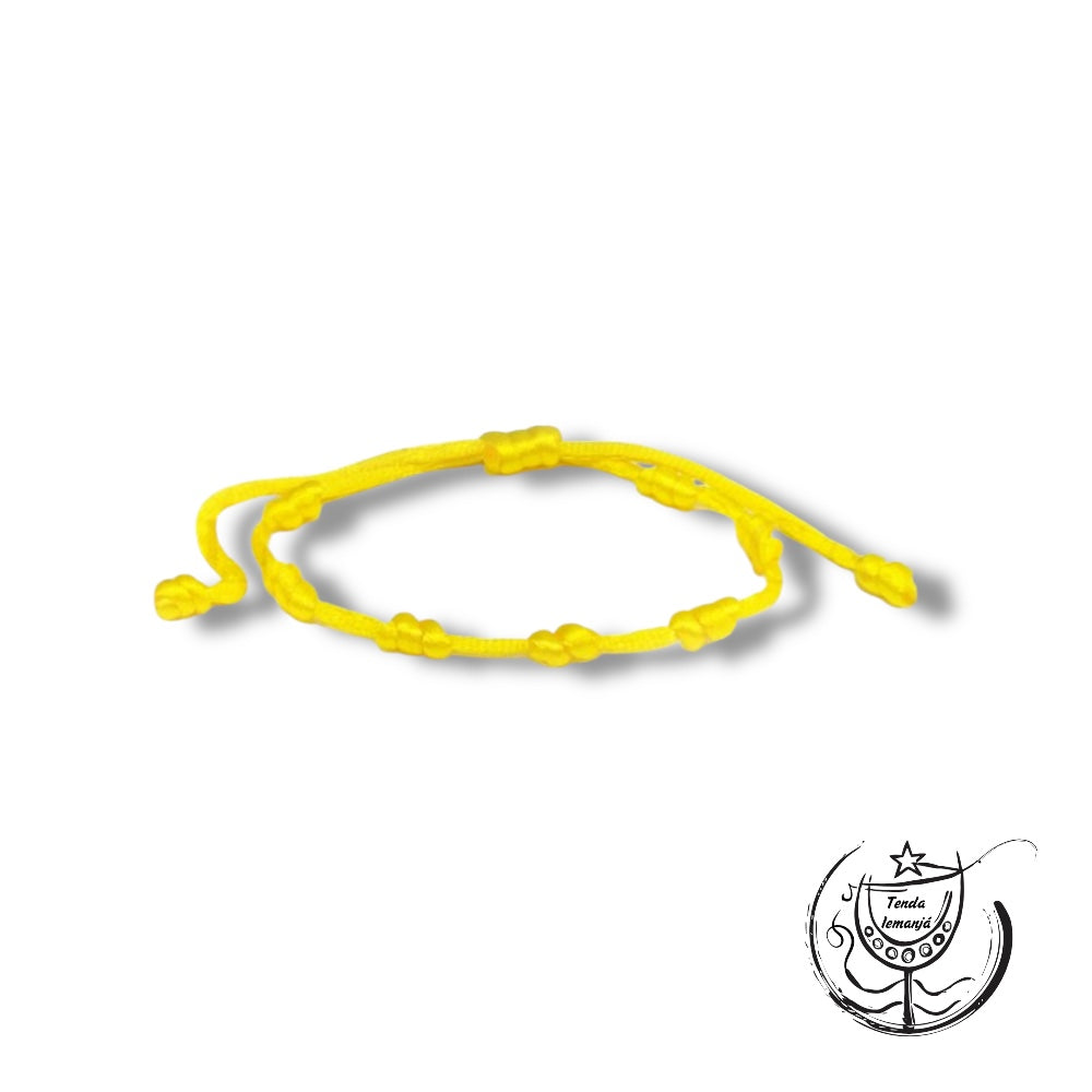 Pulseira - 7 Nós Amarela