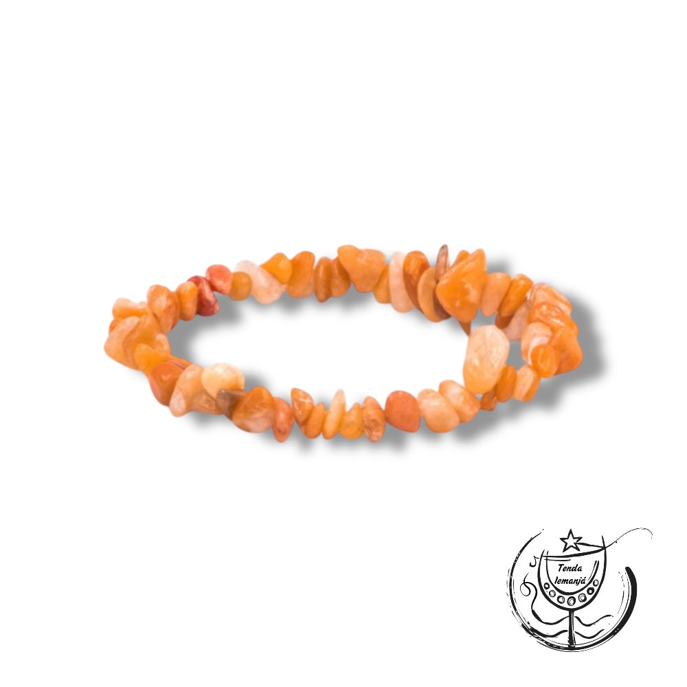 Pulseira Chips - Calcite Laranja