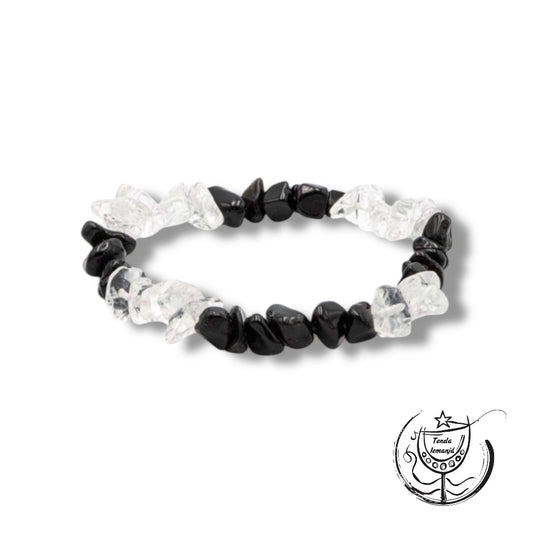 Pulseira Chips - Dupla Cristal & Turmalina